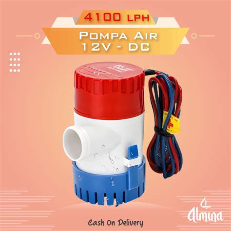 Jual BILGE Pompa Air Celup Low Watt 4100 LPH DC 12V Untuk Hidroponik