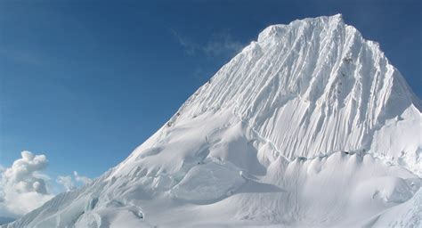 Which of these is a conspicuous pyramidal peak in the Peruvian Andes?