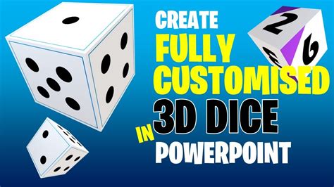 Create Fully Customised 3d Dice In Powerpoint Using Blender Youtube