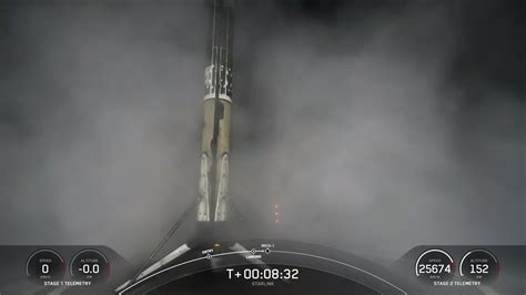 A Spacex Rocket Launches 54 Starlink Satellites And Lands In The Sea On