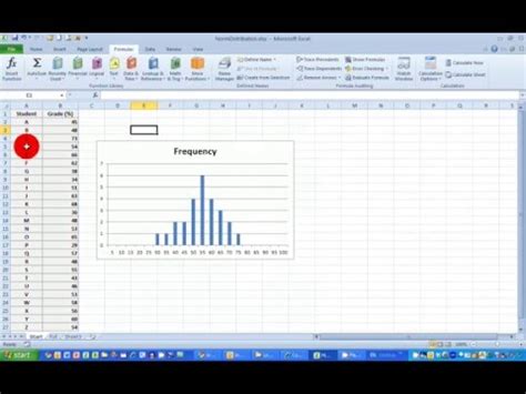 How To… Plot a Normal Frequency Distribution Histogram in Excel 2010 – Mr. Checkout