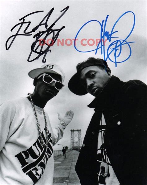 Flavor Flav Chuck D Public Enemy Reprint Signed 8x10 Photo 1 RP At