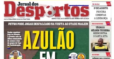 Capa Jornal Dos Desportos De 2019 01 10