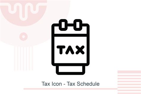 Tax Icon Tax Schedule Afbeelding Door Melindagency · Creative Fabrica