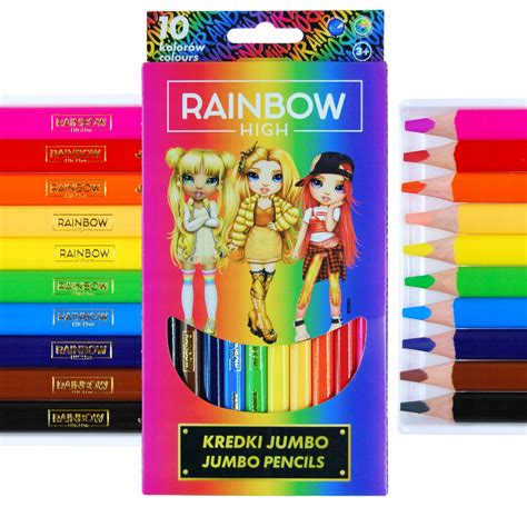 Rainbow High Kredki Szkolne Grube Jumbo Kolor W Allegro Pl