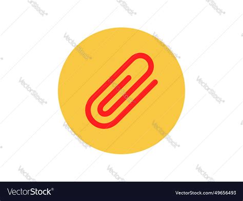 paper clip royalty  vector image vectorstock