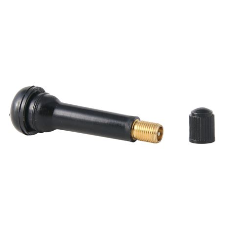 Valves Tr Standard Snap In Tubeless Black Rubber Tire Valve