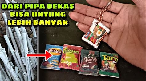 Membuat Gantungan Kunci Miniatur Snack Dari Pipa Paralon YouTube