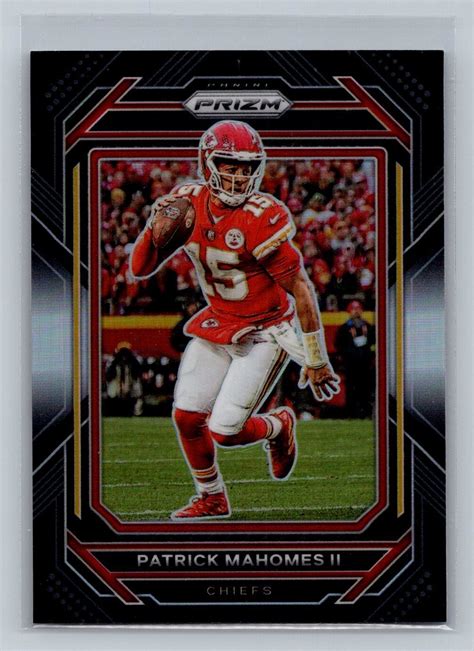 Patrick Mahomes II 2022 Panini Chronicles PB 3 Prizm Black Silver