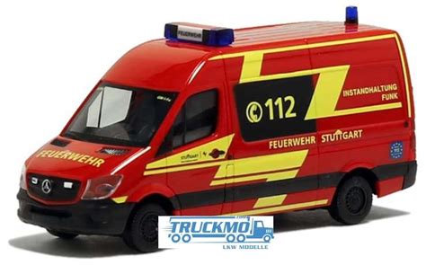 Herpa Berufsfeuerwehr Stuttgart Mercedes Benz Sprinter Hochdach