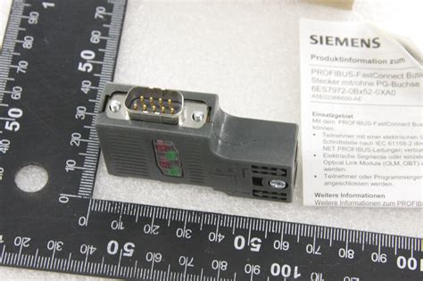 Siemens Simatic Profibus Dp Fast Connect Pin Bus Connector Es