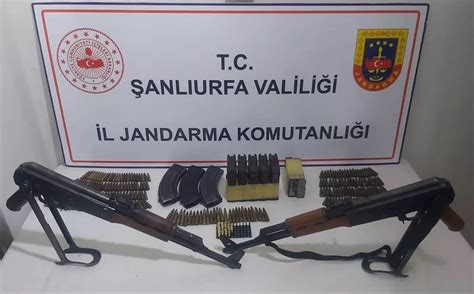 Şanlıurfa da Silah Kaçakçılığı Operasyonu 2 Uzun Namlulu Tüfek Ele