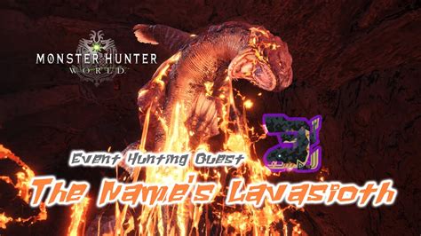 [MHW] Solo Event Quest Fight Tempered Lavasioth (Dual Blades) - YouTube