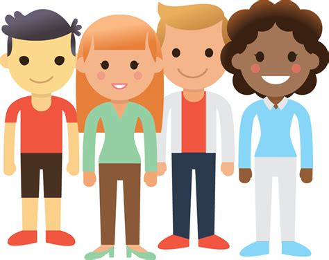 A Group Of Young People Cartoon Clipart Full Size Clipart 5384518