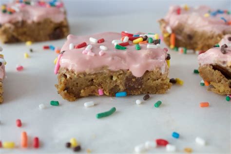 Healthy Cookie Dough Bars Thebalancedwhisk