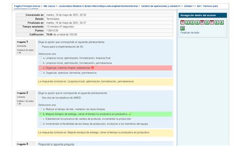 EA1 Técnicas para operaciones y calidad Página Principal home Mis