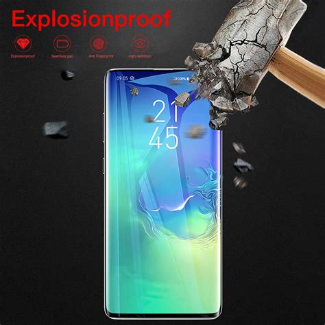 New Bakeey Support Fingerprint Sensor Unlock 3D Curved Edge Tempered