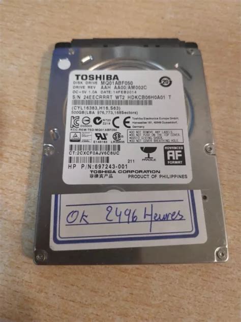 Toshiba Mq Acf Go Disque Dur Interne Eur Picclick Fr