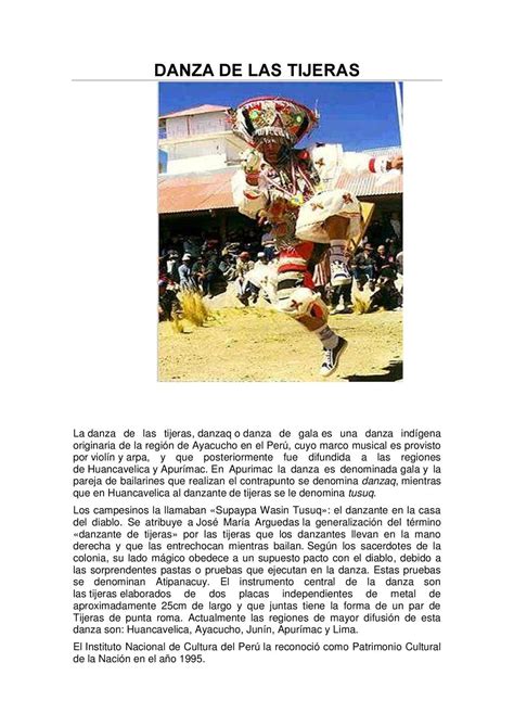 Calam O Revista Danza De Tijeras