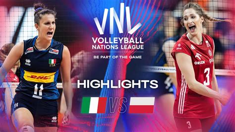 ITA Vs POL Highlights Week 1 Women S VNL 2024 YouTube