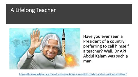 Ppt Dr Apj Abdul Kalam A Complete Teacher And An Inspiring