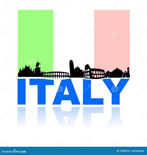 Visit Italy Tourism Landmarks Stock Vector - Illustration of background ...