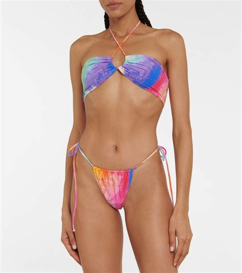 Reina Olga Printed Self Tie Bikini Bottoms Reina Olga