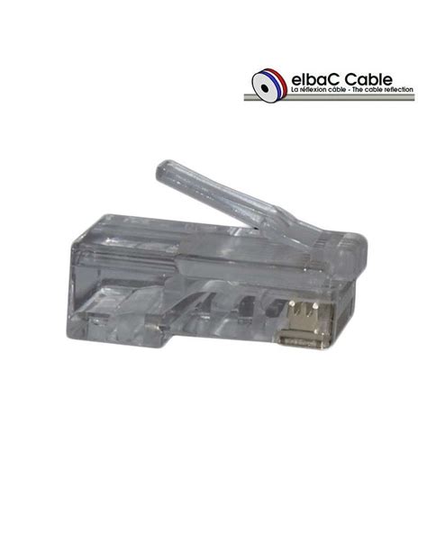 Boîte 50 Connecteurs Rj45 Utp Cat6 Traversant 940504 K05 Elbac