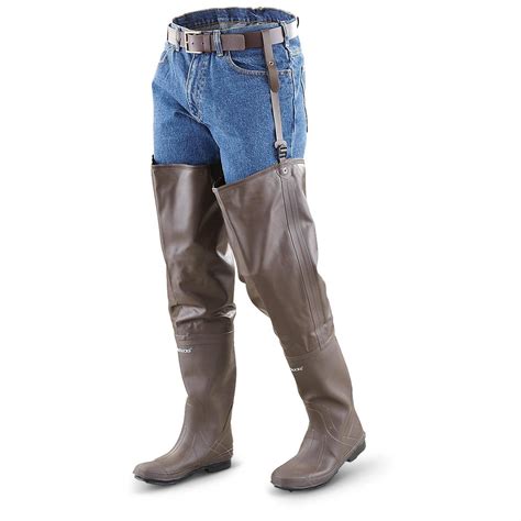 Frogg Toggs DriDuck Rubber Hip Boots Brown 283037 Waders At