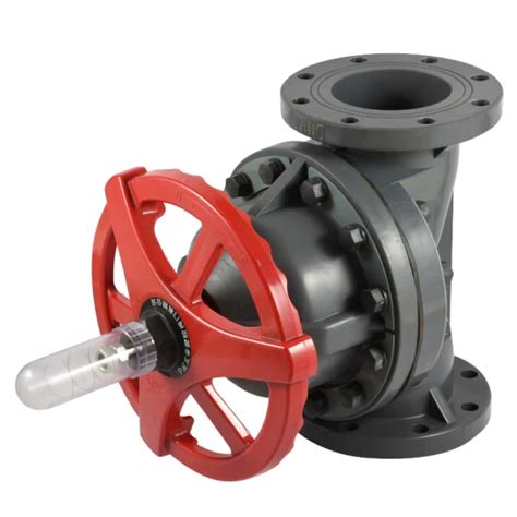 Plastic Diaphragm Valve Pvdf Diaphragm Valve Weir Type Flange End