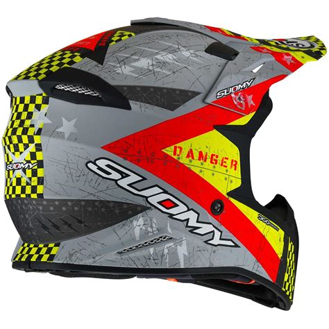 Casque Moto Suomy Cross Enduro X Wing Jetfighter Rouge Mat Vente En