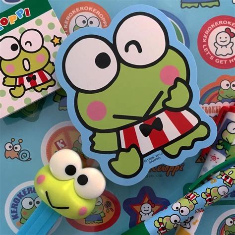 Lindy Mojica On Instagram “sanrio Keroppi 💚mini Stickers Book Magnet Candy Pez Dispenser