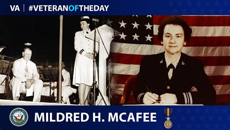 Veteranoftheday Navy Veteran Mildred Mcafee Va News