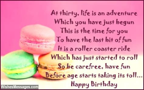 30th Birthday Poems – WishesMessages.com