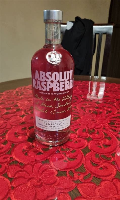 Absolut Raspberry Food Drinks Alcoholic Beverages On Carousell