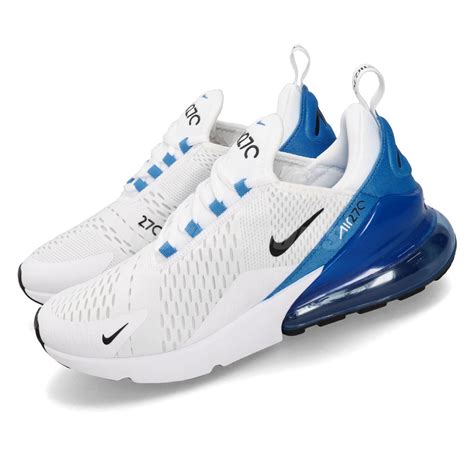 Nike Air Max 270 White Black Photo Blue Mens Running Shoes Sneakers Ah8050 110 Ebay