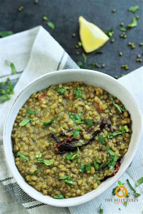 Green Moong Dal Recipe With Video TheBellyRulesTheMind