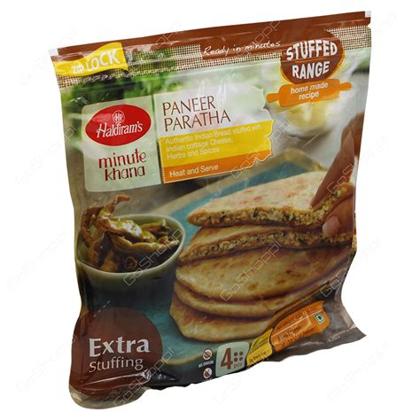 Haldirams Paneer Paratha 4pieces 400g Buy Online