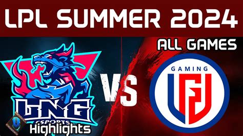 Lng Vs Lgd Highlights All Games Lpl Summer Lng Esports Vs Lgd