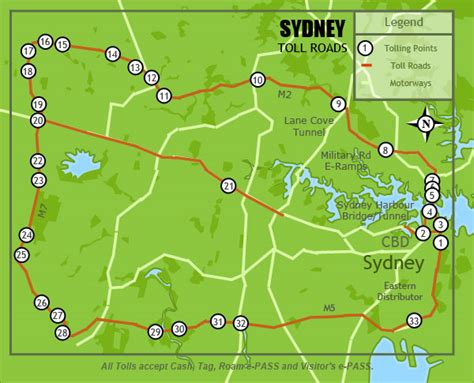 Sydney Toll Roads Map – Verjaardag Vrouw 2020