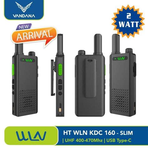 Promo Ht Walkie Talkie Wln Kdc Kd C Uhf Mhz Hijau