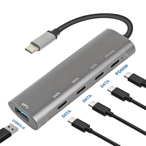 Concentrador De Puertos USB Tipo C A USB 3 0 Adaptador Multipuerto Para