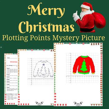 Christmas Winter New Year Plotting Points On Cartesian Plane Bundle