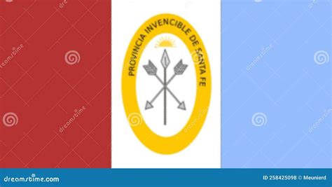 Flag of the Province of Santa Fe Stock Illustration - Illustration of shiny, banner: 258425098