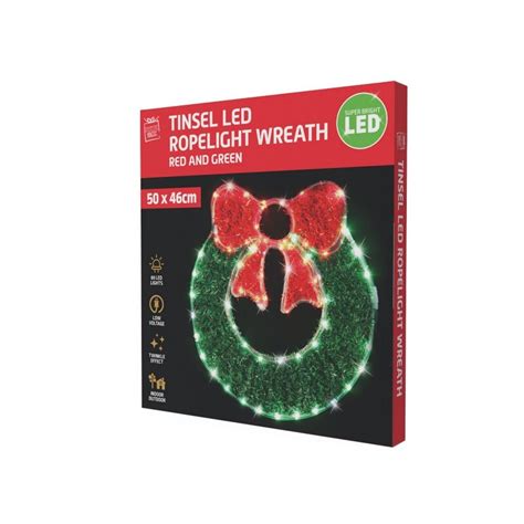 50cm Led Wreath Rope Light Motif