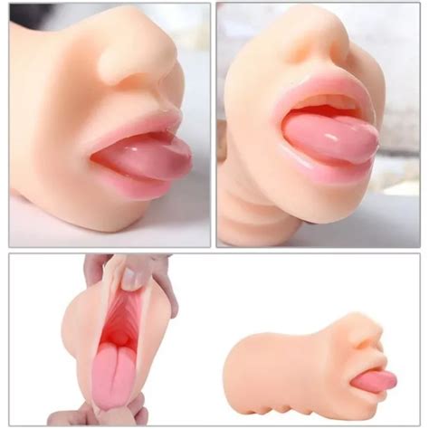 EROTIC SOFT DEEP THROAT MALE MASTURBATOR VAGINA REALISTIC ORAL SEX BLOWJOB CUP EUR