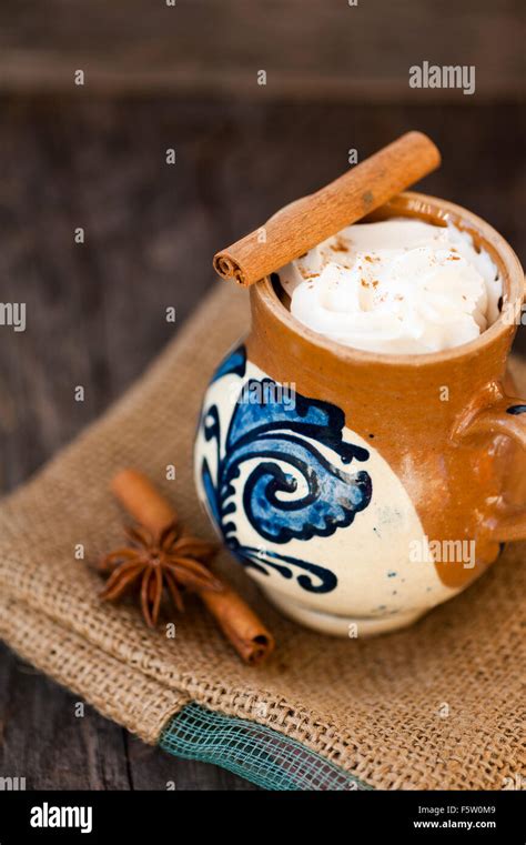 Hot Chocolate In A Cup For Christmas Stock Photo Alamy