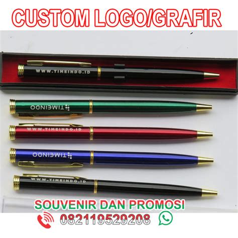 Jual CUSTOM PULPEN PAKU CETAK LOGO PULPEN METAL Jakarta Barat