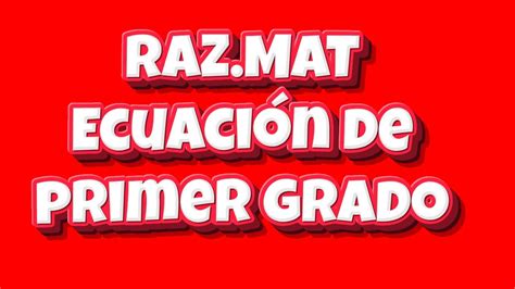 Ecuaciones De Primer Grado Super Fácil Para Principiantes Youtube