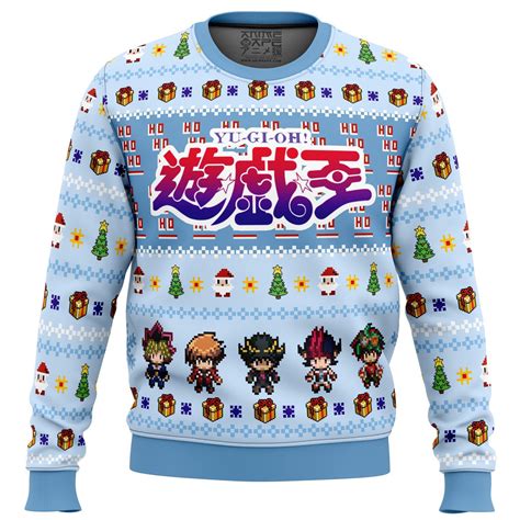 Yugioh Character Sprites Ugly Christmas Sweater Otaku Treasure